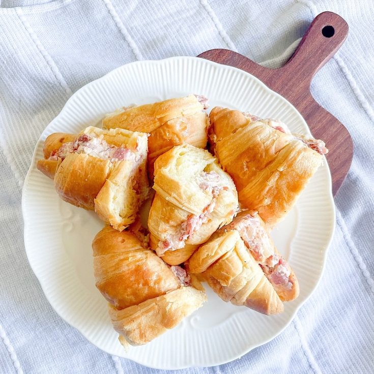 Sun-Dried Tomato and Salami Stuffed Croissants