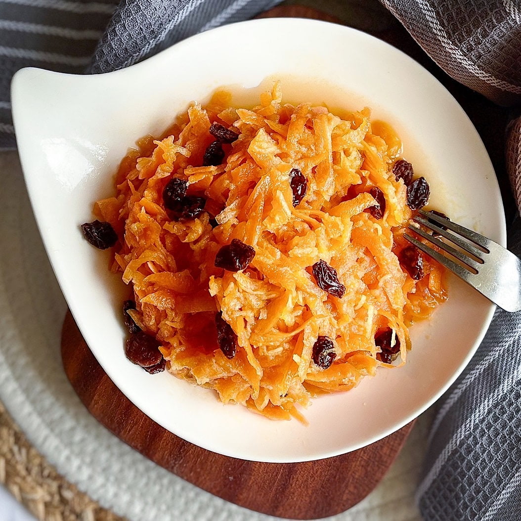 Carrot Apple and Raisin Salad