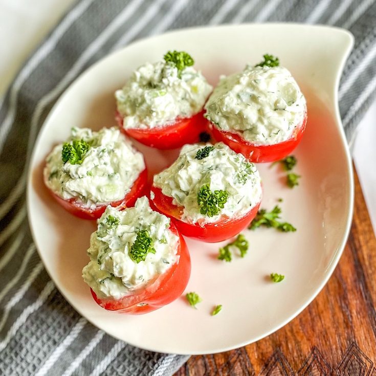 cottage cheese stuffed tomatoes recipe