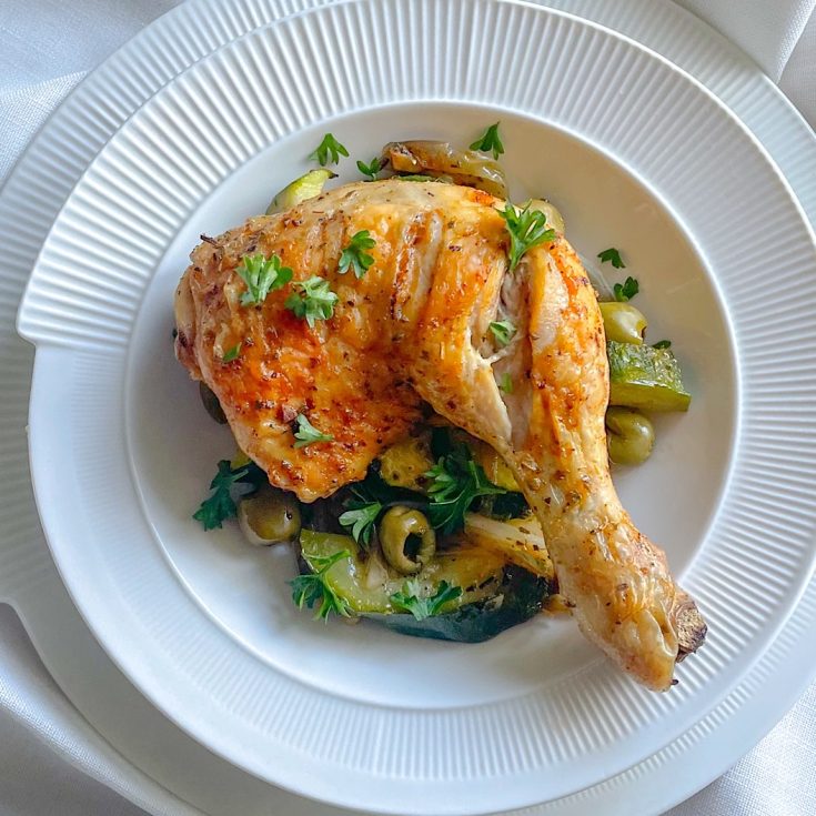 Mediterranean inspired chicken legs Recipe