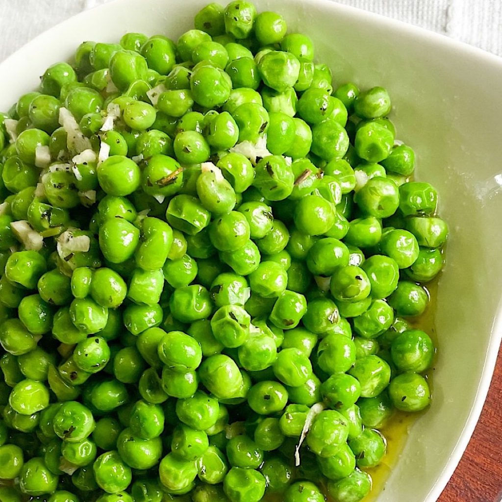 Frozen Peas in Garlic Butter Recipe