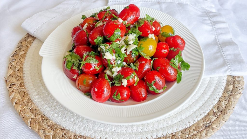 Marinated Cherry Plum Tomatoes