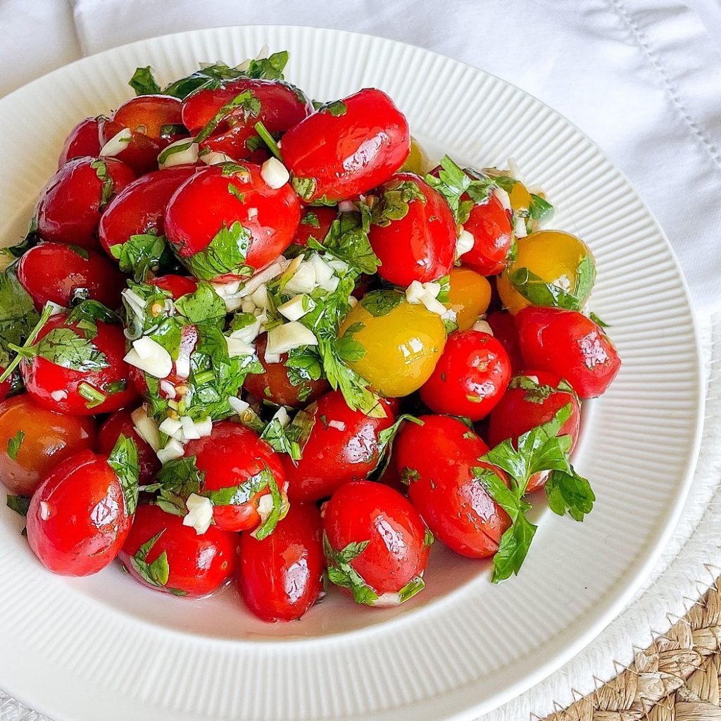 Marinated Cherry Plum Tomatoes Recipe