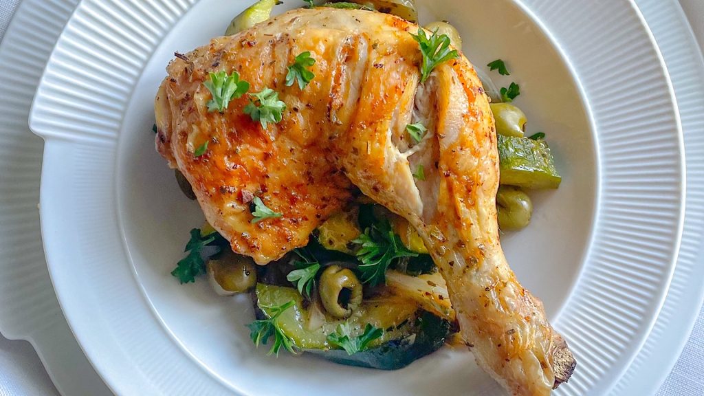 Mediterranean inspired chicken legs