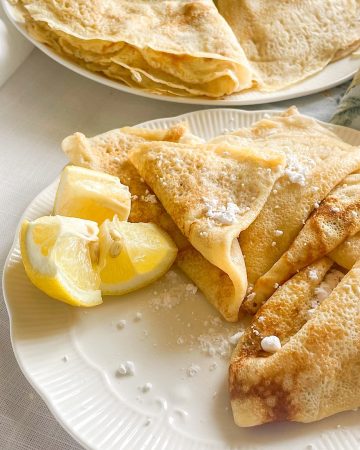 crepes on milk whey batter