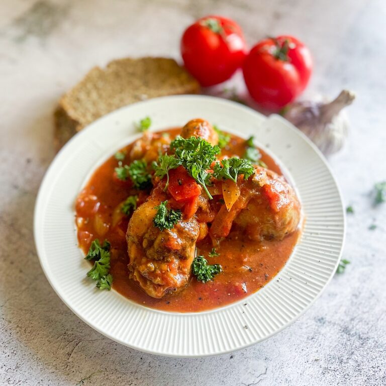 Chakhokhbili Recipe - Georgian Chicken Stew in Rich Tomato Sauce