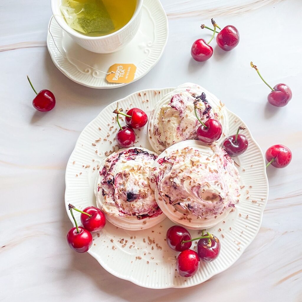 ​​Lazy 15 Minute Cherry Meringue Dessert