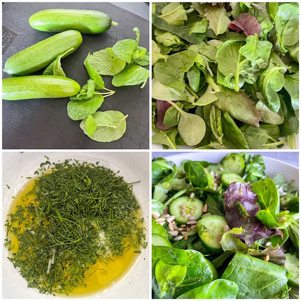 how to make cucumber and mint salad