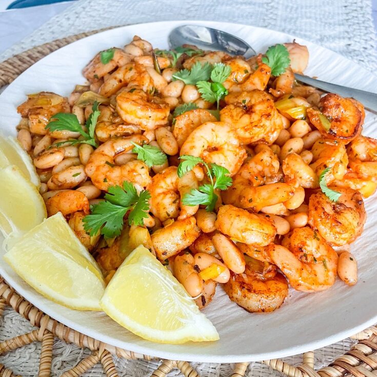 Shrimp with White Beans Stew Recipe