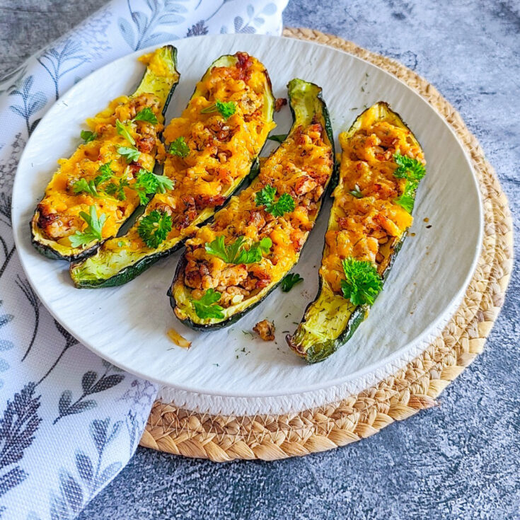 Turkey Courgette Boats Recipe