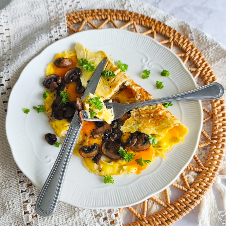 Mushroom Omelette Recipe