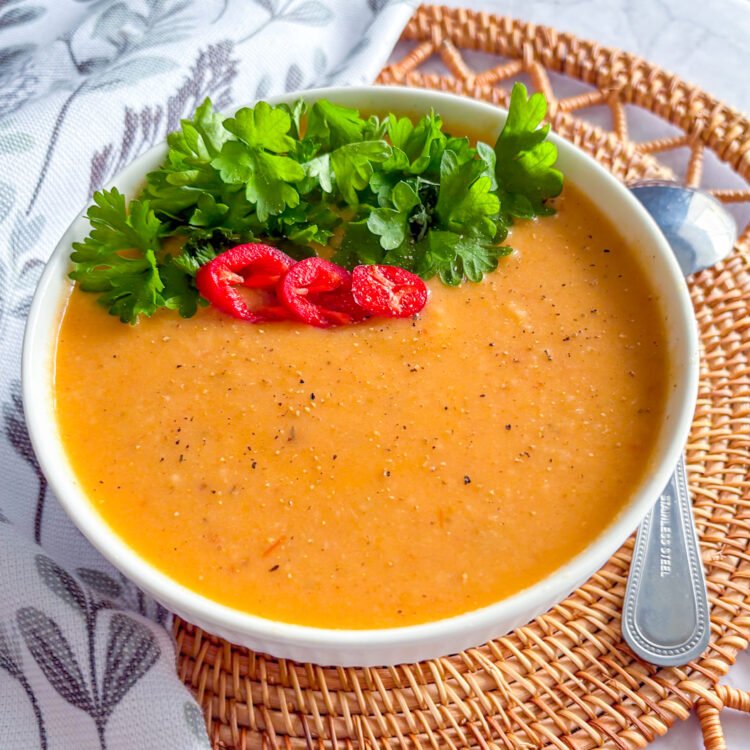 View of Roasted Parsnip Soup Recipe - Just Simple Recipes