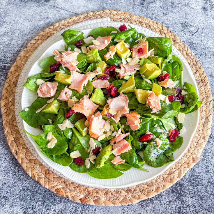 Spinach Salmon Salad
