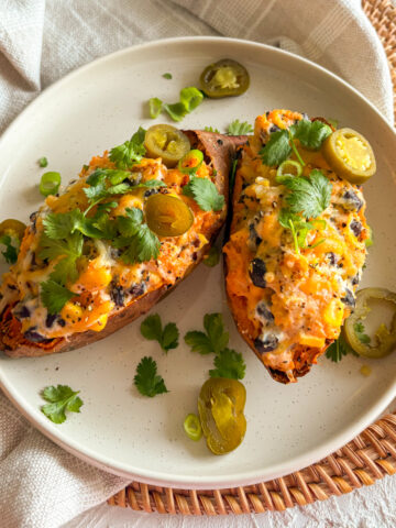 Loaded Sweet Potatoes Recipe - creamy satisfying dish recipe